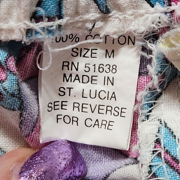 VTG *BUNDLE * Girls shorts 1 Size Medium 1 Size 12  Colors turquoise & pink - Picture 4 of 10